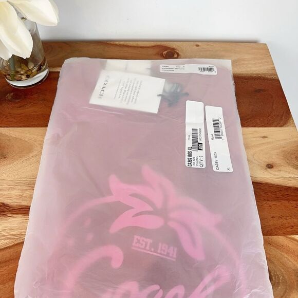 NWT Coach Strawberry Skater T Shirt In Organic Cotton size XL - Picture 11 of 11